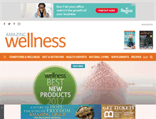 Tablet Screenshot of amazingwellnessmag.com